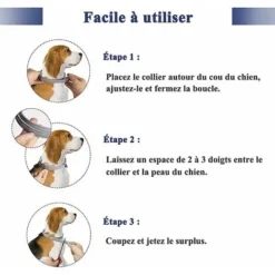 Collier Anti-puces Pour Chien, Traitement Naturel De Prévention Des Puces Et Tiques Du Chien, Taille Réglable 62 Cm, étanche BF -Amis Poils Soldes Boutique 66333581 4