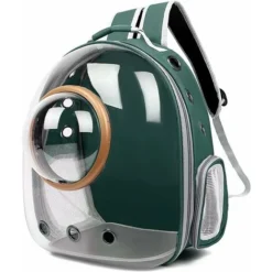 Sac à Dos Pour Chat, Sac à Dos Pour Animal De Compagnie, Sac à Dos à Bulles, Sac étanche Transparent Pour Animal De Compagnie Extérieur, Sac à Dos Pour Animal De Compagnie Space Capsule Ventiler (vert