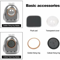 Sac à Dos Pour Chat, Sac à Dos Pour Animal De Compagnie, Sac à Dos à Bulles, Sac étanche Transparent Pour Animal De Compagnie Extérieur, Sac à Dos Pour Animal De Compagnie Space Capsule Ventiler (vert -Amis Poils Soldes Boutique 66964755 3