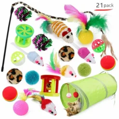 Jouets Pour Chats, Jouets Pour Chats, Jouets Pour Chats Et Chaton, 21 Pièces (le Style D'image Sera Envoyé Au Hasard),Couleur Aléatoire Cisea