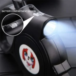 GP Laisse Rétractable, Laisse Enrouleur Pour Chien, Laisse Chien Rétractable Avec Lumière, Laisses Rétractables Pour Chien 5 M Noir Taille, Un Boutton S'arrêter Bloquer, Laisse Rétractable Chat. -Amis Poils Soldes Boutique 69013792 4