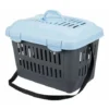 Trixie Box De Transport Midi-capri, Lapin Nain, En Plast. 44 × 33 × 32 Cm, 1,1 Kg, Gris Clair/turquoise