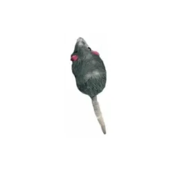 Flamingo Jc Souris En Fourrure 5cm Gris
