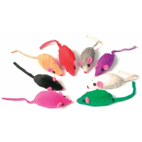 Zolux Jouet Chat Souris Fourr.mm X8 1 Zolux Jouet Chat Souris Fourr.mm X8