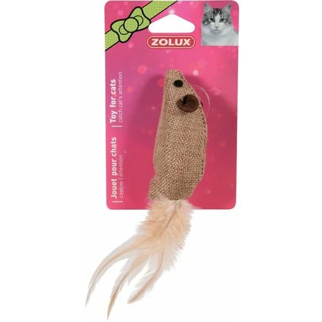 Zolux Jouet Chat Souris Canvas 5cm 2 Zolux Jouet Chat Souris Canvas 5cm – Image 2