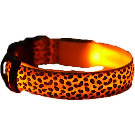 GP LED Dog Night Anti-Perdu Pet Flash Collier Teddy Petit Moyen Chien Chat Collier De Chien S Taille Largeur 2.5cm Court 35cm Longueur 43cm Rétractable Portée 8cm Batterie Orange 2 GP LED Dog Night Anti-Perdu Pet Flash Collier Teddy Petit Moyen Chien Chat Collier De Chien S Taille Largeur 2.5cm Court 35cm Longueur 43cm Rétractable Portée 8cm Batterie Orange – Image 2