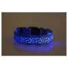GP LED Dog Night Anti-Perdu Pet Flash Collier Teddy Petit Moyen Chien Chat Collier De Chien S Taille Largeur 2.5cm Court 35cm Longueur 43cm Rétractable Portée 8cm Batterie Bleu