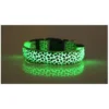 GP LED Dog Night Anti-Perdu Pet Flash Collier Teddy Petit Moyen Chien Chat Collier De Chien Taille S Largeur 2.5cm Court 35cm Longueur 43cm Portée Rétractable 8cm Batterie Vert