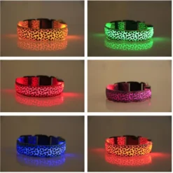 GP LED Dog Night Anti-Lost Pet Flash Collier Teddy Small Medium Dog Cat Dog Ring Taille S Largeur 2,5 Cm Court 35 Cm Longueur 43 Cm Rétractable Portée 8 Cm Batterie Rose -Amis Poils Soldes Boutique 70543651 4