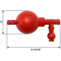 Poire De Remplissage De Pipette De Laboratoire, Poire à Pipeter De Vanne 3 Voies En Caoutchouc, 90ml, 54 X 54 X 130 Mm, 2 Pièces -Amis Poils Soldes Boutique 71047732 5