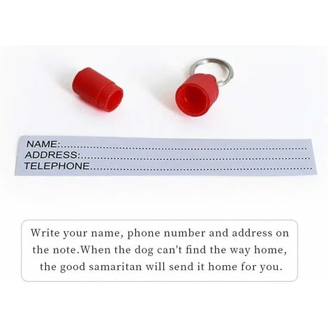 Médaille D'identification Pour Animal Domestique Pour Chat, Petit Chien, Chiot, En Forme De Capsule 2 Médaille D'identification Pour Animal Domestique Pour Chat, Petit Chien, Chiot, En Forme De Capsule – Image 2