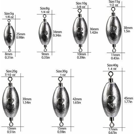 Héloise Plomb De Pêche Avec Émerillons, Plombs De Pêche, Plomb Sinkers De Pêche, Poids De Pêche En Mer Pour à La Truite, Perche, Brochet, Lestes Et Plombs Pour Pêche 3 Héloise Plomb De Pêche Avec Émerillons, Plombs De Pêche, Plomb Sinkers De Pêche, Poids De Pêche En Mer Pour à La Truite, Perche, Brochet, Lestes Et Plombs Pour Pêche – Image 3