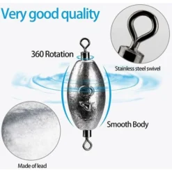 Héloise Plomb De Pêche Avec Émerillons, Plombs De Pêche, Plomb Sinkers De Pêche, Poids De Pêche En Mer Pour à La Truite, Perche, Brochet, Lestes Et Plombs Pour Pêche 8 Héloise Plomb De Pêche Avec Émerillons, Plombs De Pêche, Plomb Sinkers De Pêche, Poids De Pêche En Mer Pour à La Truite, Perche, Brochet, Lestes Et Plombs Pour Pêche -Amis Poils Soldes Boutique 71520667 4