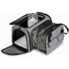 Sac Transport Chat Chien, Sac De Transport Extensible Pour Chat Chien Et Autres Animaux De Compagnie, Souple Et Pliable Avec Tapis En Laine Pour Voyage En Avion/Voiture/Train 44.54028 Cm