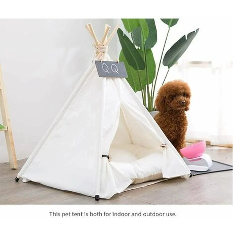 Chien Tente Tipi Pour Animaux De Compagnie Avec Coussin Lavable Amovible Tentes Sweet House Pet Dog Jouer Tente 3 Chien Tente Tipi Pour Animaux De Compagnie Avec Coussin Lavable Amovible Tentes Sweet House Pet Dog Jouer Tente – Image 3
