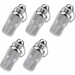 5pcs Tube D'étiquette D'identification De Chat Anti-Perdue étiquette-Adresse Pour Chien Chat Pendentifs Porte-Adresse Pour Collier Chat Personnalisable Collier Chien Argent ID Tag Porte-Clés