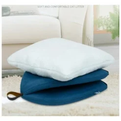 SEENLIN Soft Cave Cat Bed - Niche Lavable Pour Chat Moyen Avec Coussin Amovible Et Amovible, Lits Pour Petits Chiens 40x40x38cm, Gris Foncé -Amis Poils Soldes Boutique 75458857 4