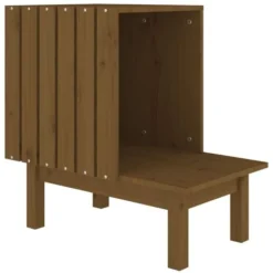 Maison Pour Chat Marron Miel 60x36x60 Cm Bois De Pin Massif VidaXL