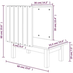 Maison Pour Chat Marron Miel 60x36x60 Cm Bois De Pin Massif VidaXL -Amis Poils Soldes Boutique 75546060 3
