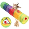 Animal Tunnel Pour Chat,Pliable Tunnel Pour Chat,Tube Pliable Jouet Pour Animal,avec Balle Jouet,Convient Pour Aux Lapins,Chiots,Furets,Cobayes,Augmente Le Plaisir Interactif