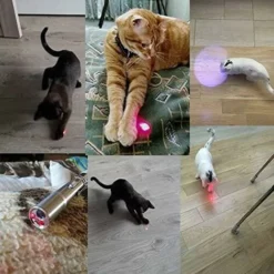 Jouets Pour Chat Pour Chats D'intérieur Chaton Pointeur Jouets, Chat Pointeur Jouet Pour Intérieur Tease Chats Pointeur Jouet Jouant Formation Chaser Interactif Animaux De Compagnie Chiens Chats D'intérieur Chaton Lumière Rouge Pointeur Jouets, Argent (argent, M) -Amis Poils Soldes Boutique 77574636 3