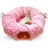 Lit Pour Chat Jouet Tunnel Pliable Pour Animaux De Compagnie - Rose