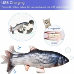 Jouet Pour Chat Jouet Poisson Electronique Simulation En Mouvement, Jouet Pour Chat Interactif Automatique Réaliste, Jouet Chat Peluche Cataire Catnip Jouet à Mâcher -Amis Poils Soldes Boutique 79060125 3