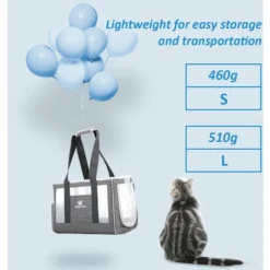 Portable Pet Chiens Chats Porte-Chat Chien Pet Sac Voyage Concu Pour Voyage Randonnee Pedestre En Plein Air Pour Poids Dans 6 Kg, Gris Fonce, S -Amis Poils Soldes Boutique 79234496 4