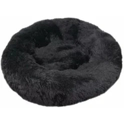 Premier® Lit Pour Chat, Coussin Moelleux, Doux Lavable Pour Chiens Chats (Noir, 40 Cm)