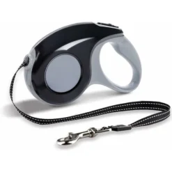 Laisses Rétractables Pour Chiens,Laisse Chat,Corde De Traction Télescopique, Laisse Enrouleur Pour Petit Chat Chien5M, Maximum 15kg (Noir),