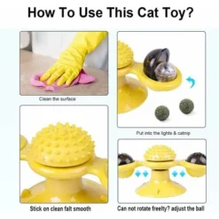 Jouets Pour Chats, Jouet Tourbillonnant, Chat Moulin à Vent Tourne-disque Jouet Pour Chat Jouet Pour Chat Scratching Tickle Crazy Game， -Amis Poils Soldes Boutique 79652620 4