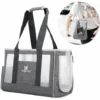 Sac De Voyage Portable Pour Animaux De Compagnie Conçu Pour Un Poids Inférieur à 6 Kg, Gris Foncé, S