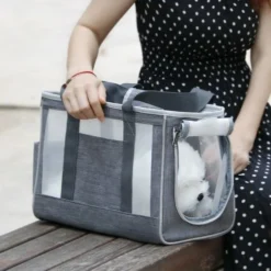 Sac De Voyage Portable Pour Animaux De Compagnie Conçu Pour Un Poids Inférieur à 6 Kg, Gris Foncé, S -Amis Poils Soldes Boutique 79653893 5