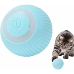 （Bleu）Jouet Boule De Chat Rechargeable - Jouets Intelligents Pour Chatons Roulants Automatiques - Boule Tournante à 360 Degrés Pour Chats -Amis Poils Soldes Boutique 80156463 3