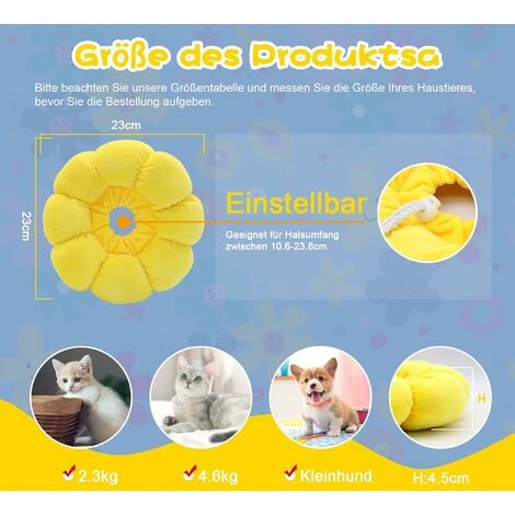 Collerette Pour Chat Rréglable Anti-Morsure Collerette Chat Collier Anti Lechage Après Chirurgie Chat Collier 2 Collerette Pour Chat Rréglable Anti-Morsure Collerette Chat Collier Anti Lechage Après Chirurgie Chat Collier – Image 2