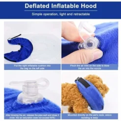 Collier Gonflable De Récupération De Chien, Confortable Collerette De Protection Pour Chien Chats, Réglable De Collier élisabéthain Pour La Récupération D'animaux Familiers, Anti-morsure / Lécher 8 Collier Gonflable De Récupération De Chien, Confortable Collerette De Protection Pour Chien Chats, Réglable De Collier élisabéthain Pour La Récupération D'animaux Familiers, Anti-morsure / Lécher -Amis Poils Soldes Boutique 80359600 4