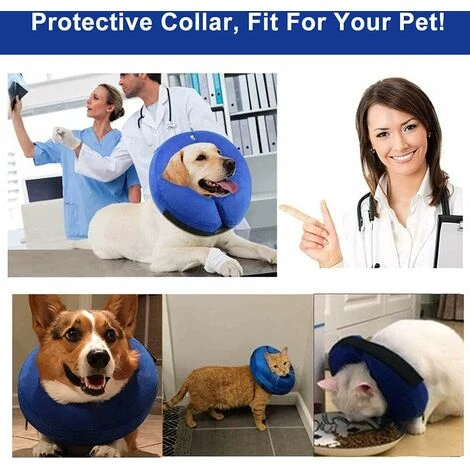 Collier Gonflable De Récupération De Chien, Confortable Collerette De Protection Pour Chien Chats, Réglable De Collier élisabéthain Pour La Récupération D'animaux Familiers, Anti-morsure / Lécher 5 Collier Gonflable De Récupération De Chien, Confortable Collerette De Protection Pour Chien Chats, Réglable De Collier élisabéthain Pour La Récupération D'animaux Familiers, Anti-morsure / Lécher – Image 5