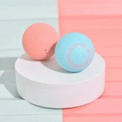 Balles Interactives Pour Chat - Balle Automatique Avec Lumière LED - Rechargeable Par USB - Rotation à 360° - Jouet Intelligent Pour Chaton D'intérieur - Stimule La Chasse - Bleu -Amis Poils Soldes Boutique 80545855 4