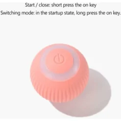 Balles Interactives Pour Chat - Balle Automatique Avec Lumière LED - Rechargeable Par USB - Rotation à 360° - Jouet Intelligent Pour Chaton D'intérieur - Stimule La Chasse - Bleu -Amis Poils Soldes Boutique 80545855 5