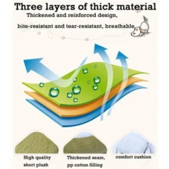 ZXPASRA Coussin Chaud En Peluche Pour Lit De Chenil Pour Animaux De Compagnie Pour Chiots Chats Pet Supplies Lit Pour Petit Chien (couleur :gris, Taille : 50 X 40 Cm) -Amis Poils Soldes Boutique 80857006 4