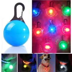 1 Pièce Chien LED Pendentif Lumineux Chic LED Flash Safe LED Clip Collier Safe Dog Cat Night Light Flash Collier Animal De Compagnie 8 Couleurs (bleu) -Amis Poils Soldes Boutique 81160926 3