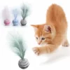 Jouets Pour Chat Travail Indépendant Chat Chat Intelligence Jouet Accessoires Ensemble De Jouets Interactifs Pour Chat Jouets De Balle De Plumes Activité Stuff Balls Jeux D'activité Balle De Chat 3 Pi