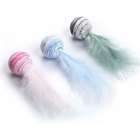 Jouets Pour Chat Travail Indépendant Chat Chat Intelligence Jouet Accessoires Ensemble De Jouets Interactifs Pour Chat Jouets De Balle De Plumes Activité Stuff Balls Jeux D'activité Balle De Chat 3 Pi 3 Jouets Pour Chat Travail Indépendant Chat Chat Intelligence Jouet Accessoires Ensemble De Jouets Interactifs Pour Chat Jouets De Balle De Plumes Activité Stuff Balls Jeux D'activité Balle De Chat 3 Pi – Image 3