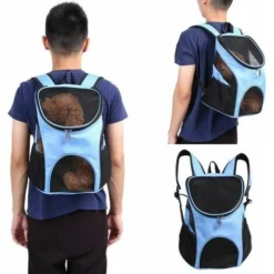 Sac à Dos Chien Bleu 30x25x35cm Pour Les Animaux De Compagnie