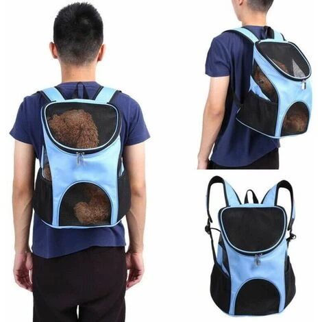 Sac à Dos Chien Bleu 30x25x35cm Pour Les Animaux De Compagnie 1 Sac à Dos Chien Bleu 30x25x35cm Pour Les Animaux De Compagnie