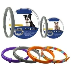 Lot De 8 Mois De Collier Pour Animal Domestique Avec Collier Anti-puces Chat 39 Cm, BleuPour Les Animaux De Compagnie