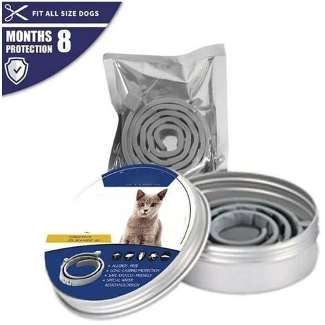 Lot De 8 Mois De Collier Pour Animal Domestique Avec Collier Anti-puces Chat 39 Cm, BleuPour Les Animaux De Compagnie 3 Lot De 8 Mois De Collier Pour Animal Domestique Avec Collier Anti-puces Chat 39 Cm, BleuPour Les Animaux De Compagnie – Image 3
