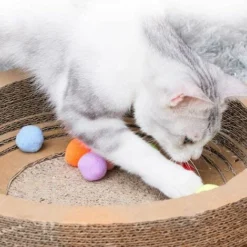 30 PCS Chat Boules Colorées 3 CM Balle Élastique Chat Jouet Interactif Chat Jouet Coloré Chat En Peluche Balle Jouet Doux Chaton Bobble Balle En Peluche Pour Chat Chaton Chien -Amis Poils Soldes Boutique 85658345 3