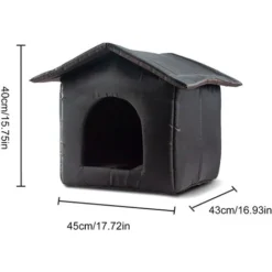 Maison D'ext��rieur Pour Chats R��sistante Aux Intemp��ries, Maison D'int��rieur Pour Chiens, Tente Pour Chats Pliable Et R��sistante Aux Intemp��ries, Toile Oxford Chaude Pour L'hiver, L -Amis Poils Soldes Boutique 85809487 5