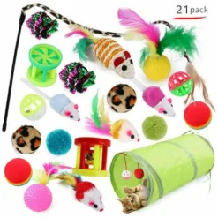 Jouets Pour Chats, Jouets Pour Chats, Jouets Pour Chats Et Chaton, 21 Pièces (le Style D'image Sera Envoyé Au Hasard),Couleur Aléatoire